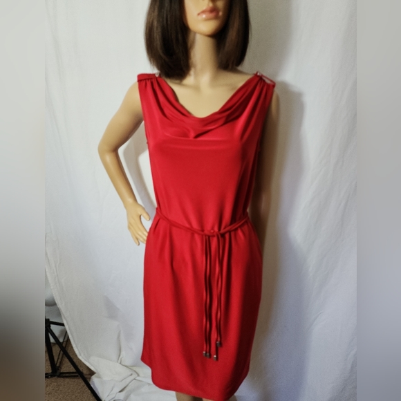 DANA BUCKMAN Red Jersey dress - Picture 4 of 10